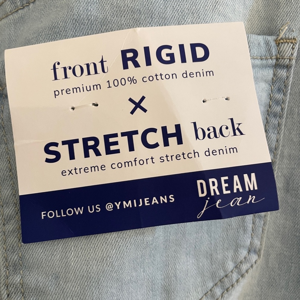 NWT YMI dream denim mini skirt. Light wash color. - Picture 2 of 11